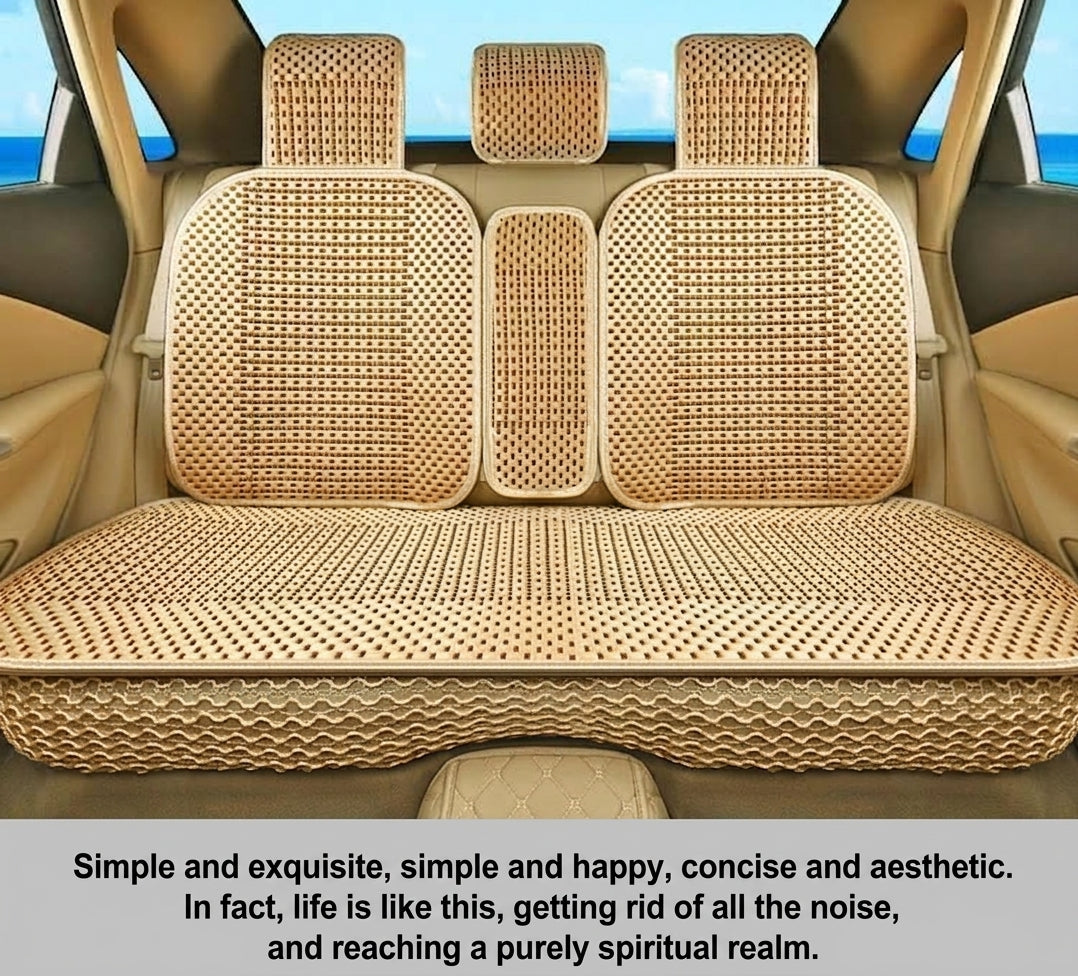 Summer Ice Silk car seat cushion, all-season universal breathable, summer-specific all-encompassing car seat cover, single-seat, five-seater, cross-border design