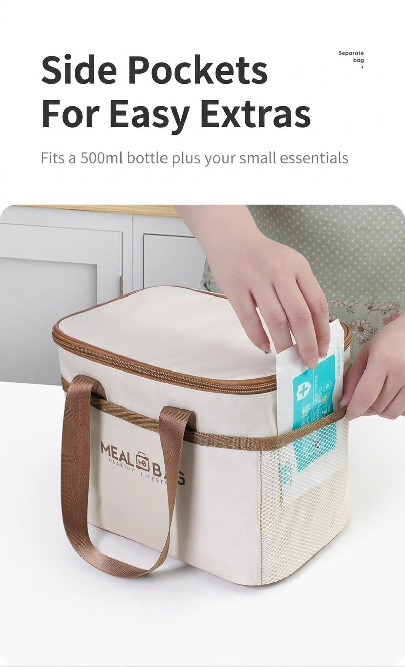 Insulated Lunch Bag, Waterproof Tote