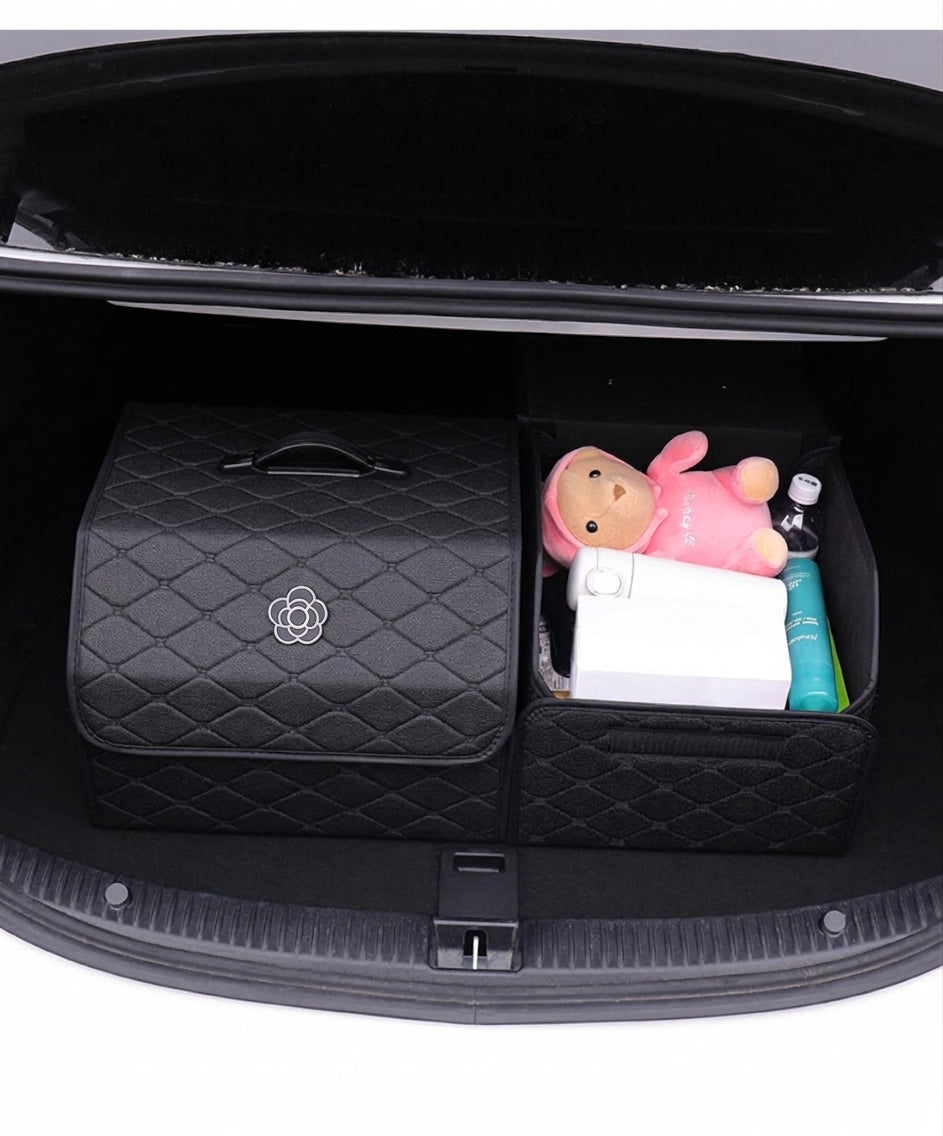 Car trunk storage box, car tail box, camellia car, good things, sorting storage box, multi-functional storage girl