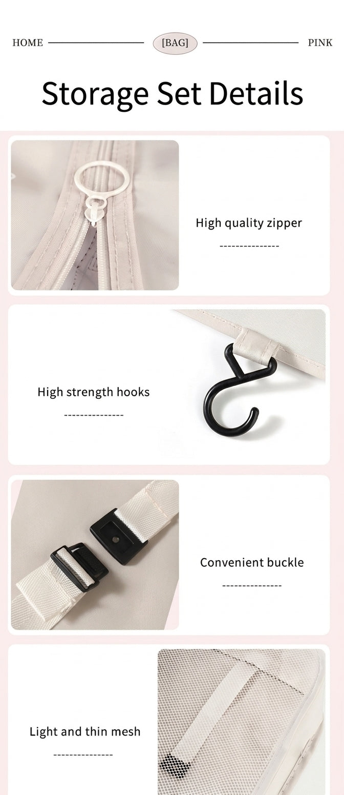 Travel Storage Organizer Set - 7 to 10 Pieces