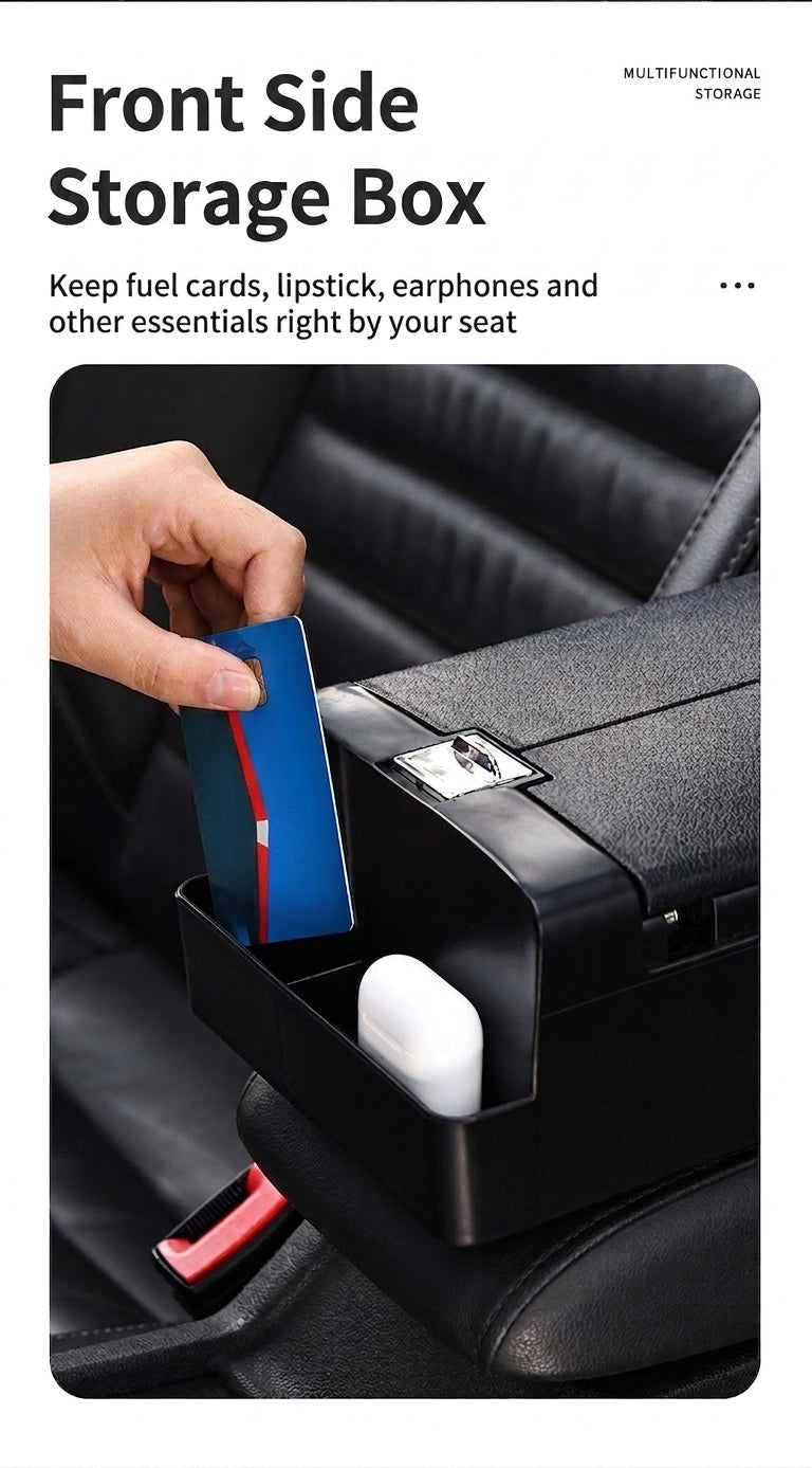 Car tissue box, armrest box, multifunctional water cup holder, storage box, creative and simple car interior sundries storage box