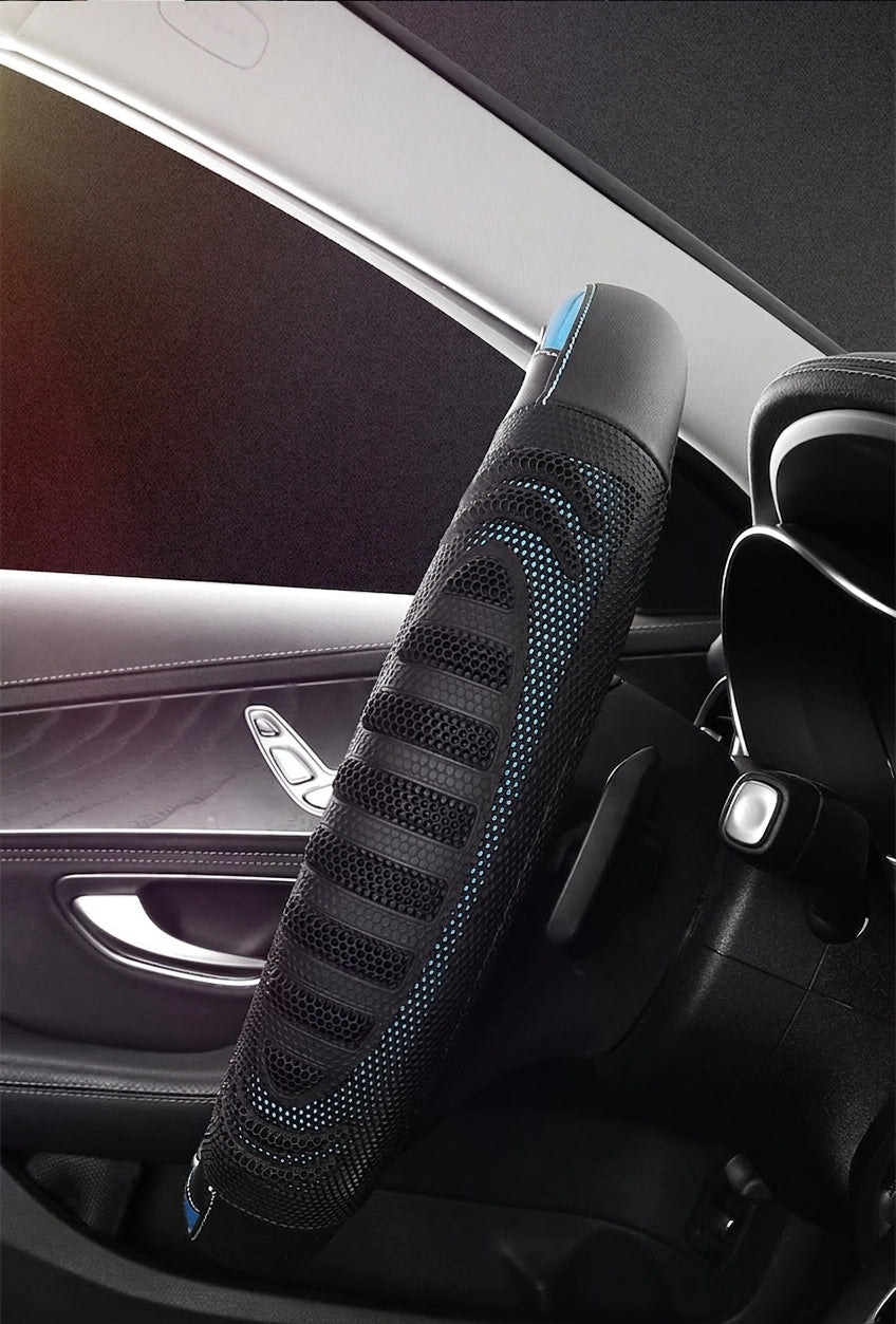Four-season universal honeycomb sports handlebar covers, steering wheel covers, anti-slip modification covers, cross-border Douyin one-piece dropshipping