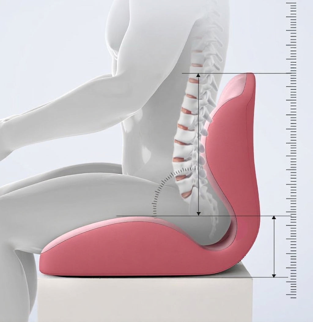 Memory foam lumbar support cushion, office prolonged sitting pressure-relief hip cushion, student chair support lumbar cushion, integrated cushion