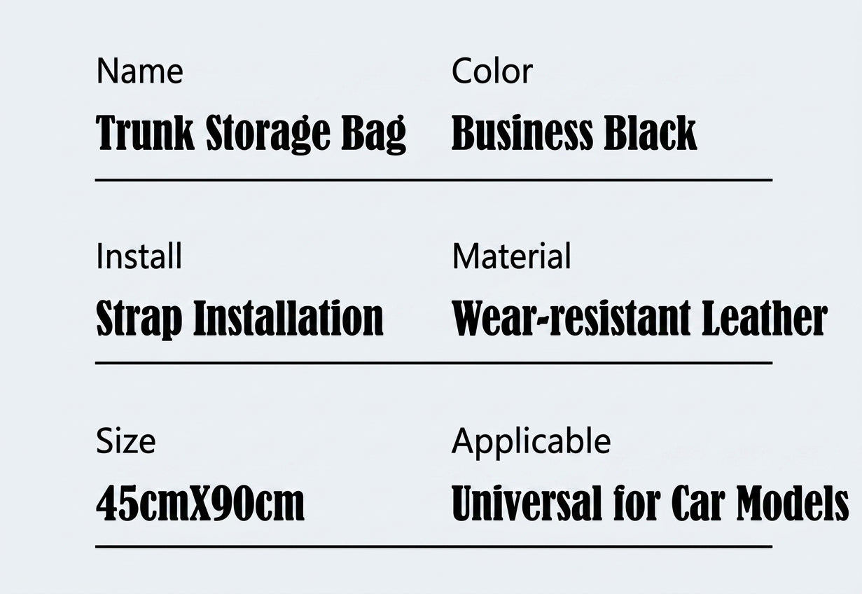 Multifunctional trunk storage bag, large-capacity storage car storage bag, zoned design for easy access and portable storage box
