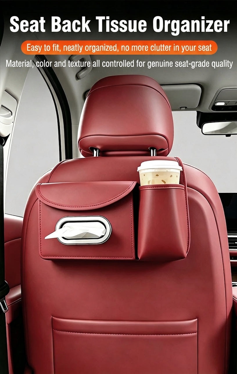 Multifunctional storage bag for car seats, tissue boxes, car storage bags, hanging bags, water cup holders in the car