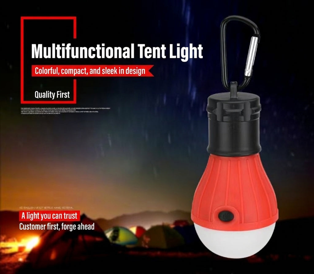 Portable LED Camping Lamp with Carabiner Hook
