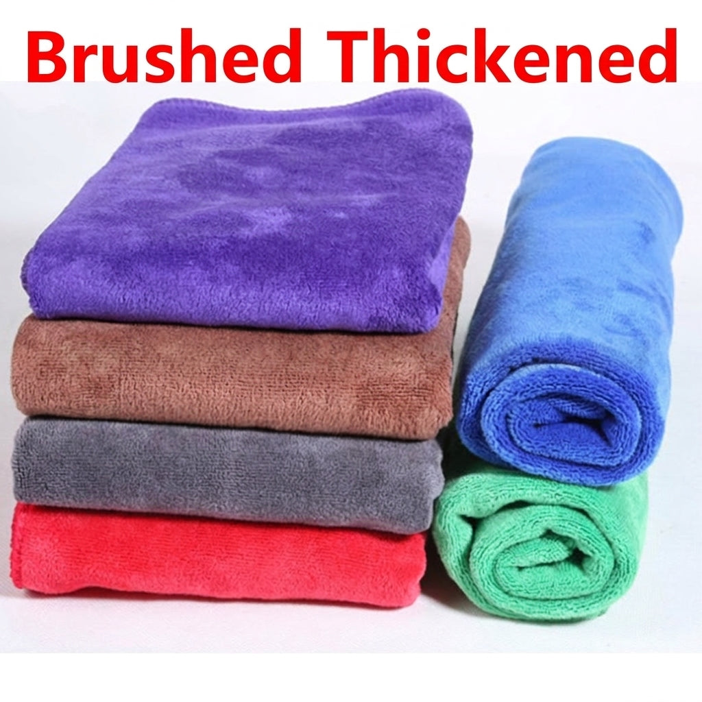 420g 160*60CM Brushed Thickened Car Towel Fine Fiber Absorbent Towel Coral Velvet Towel Edging Towel
