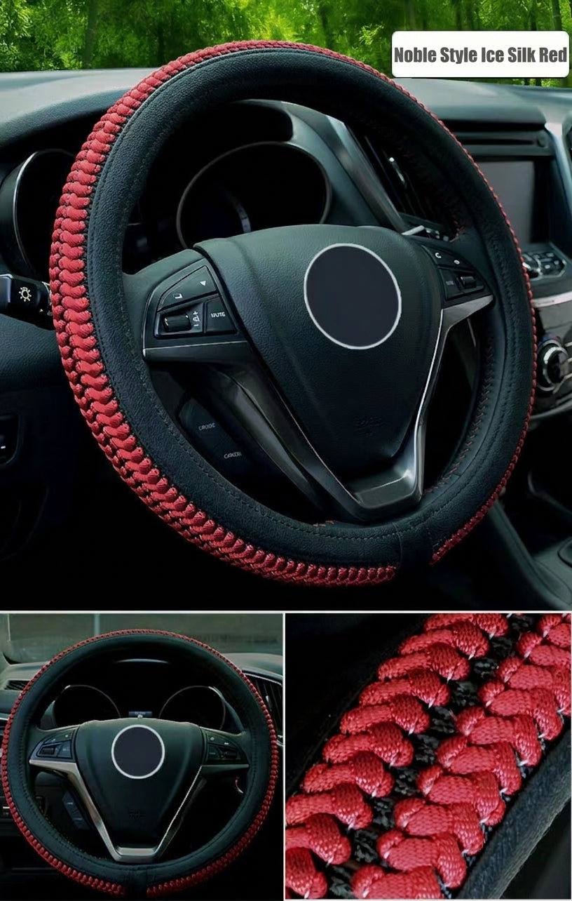 Steering Wheel Cover, Ice Silk, Universal Fit