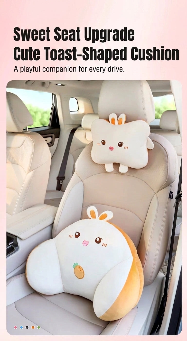 Car lumbar support, driver's seat backrest cushion, car headrest, lumbar support pad, internet-famous women's driving lumbar support tool