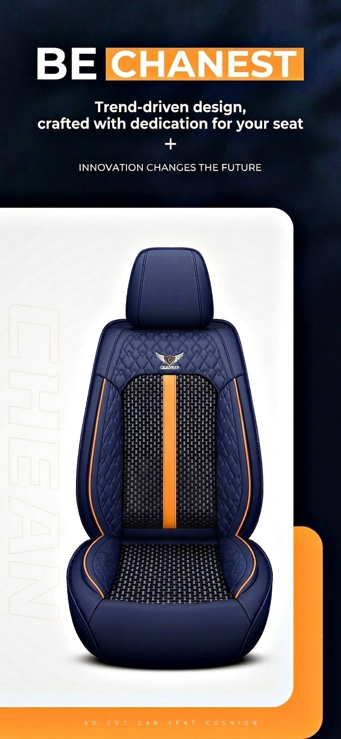 The 2025 new lumbar Napa leather ice silk car seat cushion is suitable for all seasons