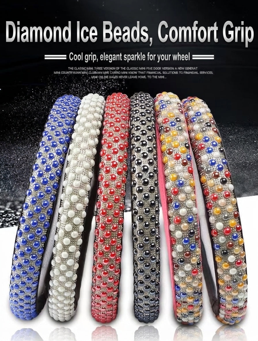 Steering Wheel Cover with Ceramic Ice Beads