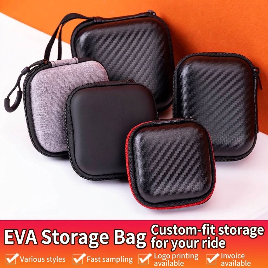 EVA storage bag, headphone case, 3C digital power bank packaging, zipper bag, portable and shockproof