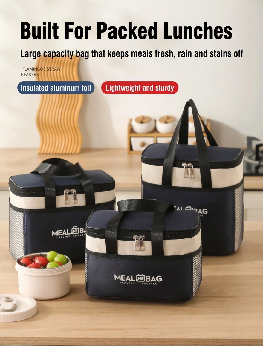 Insulated Lunch Bag, Waterproof Oxford Cloth