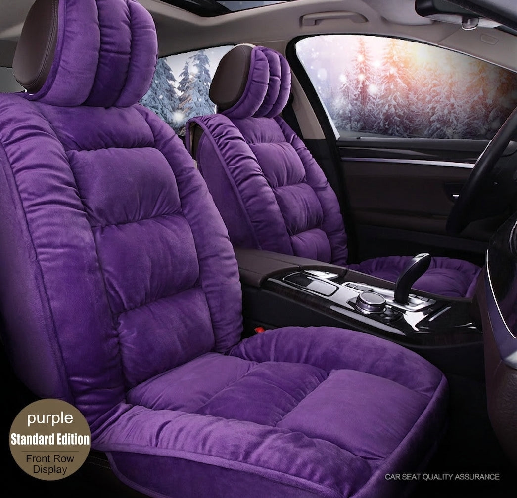 Winter short plush car seat cushion new winter car fleece seat cover universal down all-inclusive seat cushion wholesale
