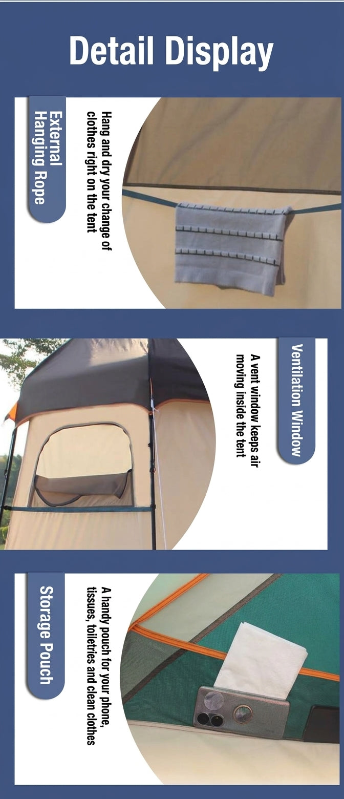 Enlarged and raised outdoor dressing, bathing, tents, camping, beach, fishing tent, model changing mobile toilet tent