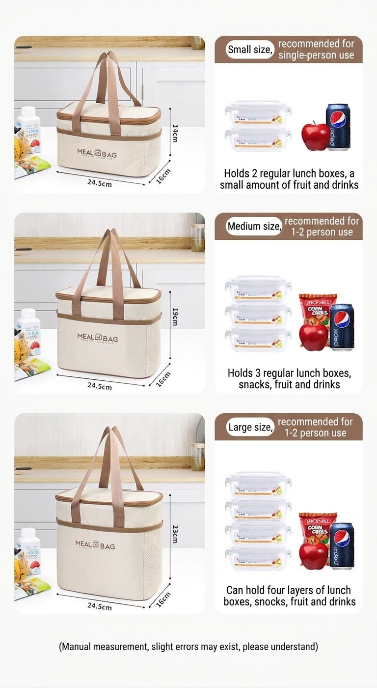 Insulated Lunch Bag, Waterproof Tote
