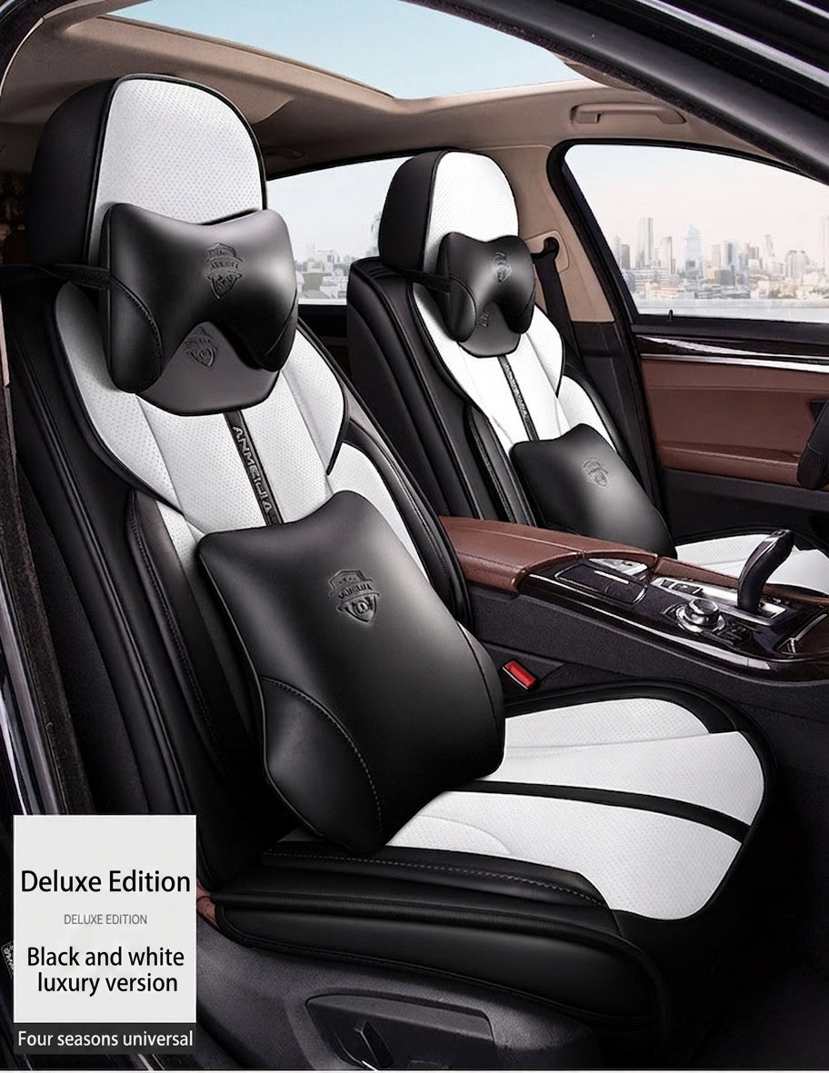 The new car seat cushion fully surrounds full pictorial cartoon cute four-season universal five-seat seat cover, directly supplied and shipped from the manufacturer