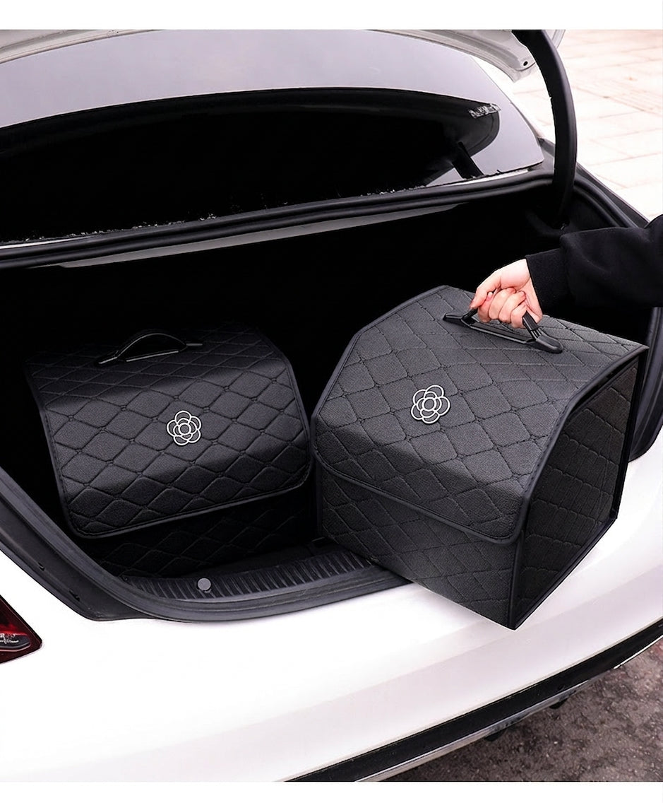 Car trunk storage box, car tail box, camellia car, good things, sorting storage box, multi-functional storage girl