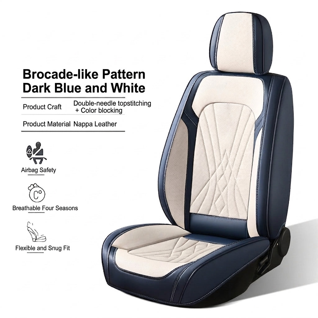 The new Napa leather car cushion is high-end, all-season breathable, perforated, full leather, and fully surrounded seat cover, directly supplied by the manufacturer