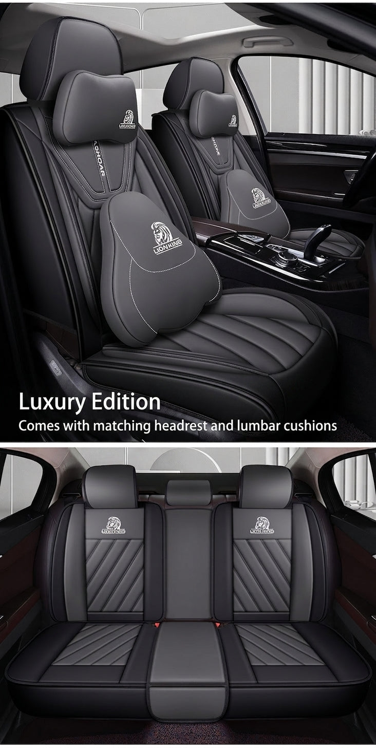 Universal four-season Nappa leather seat cover for car seat cushions, premium feel, anti-dirt, full coverage ventilation, breathable new seat cover