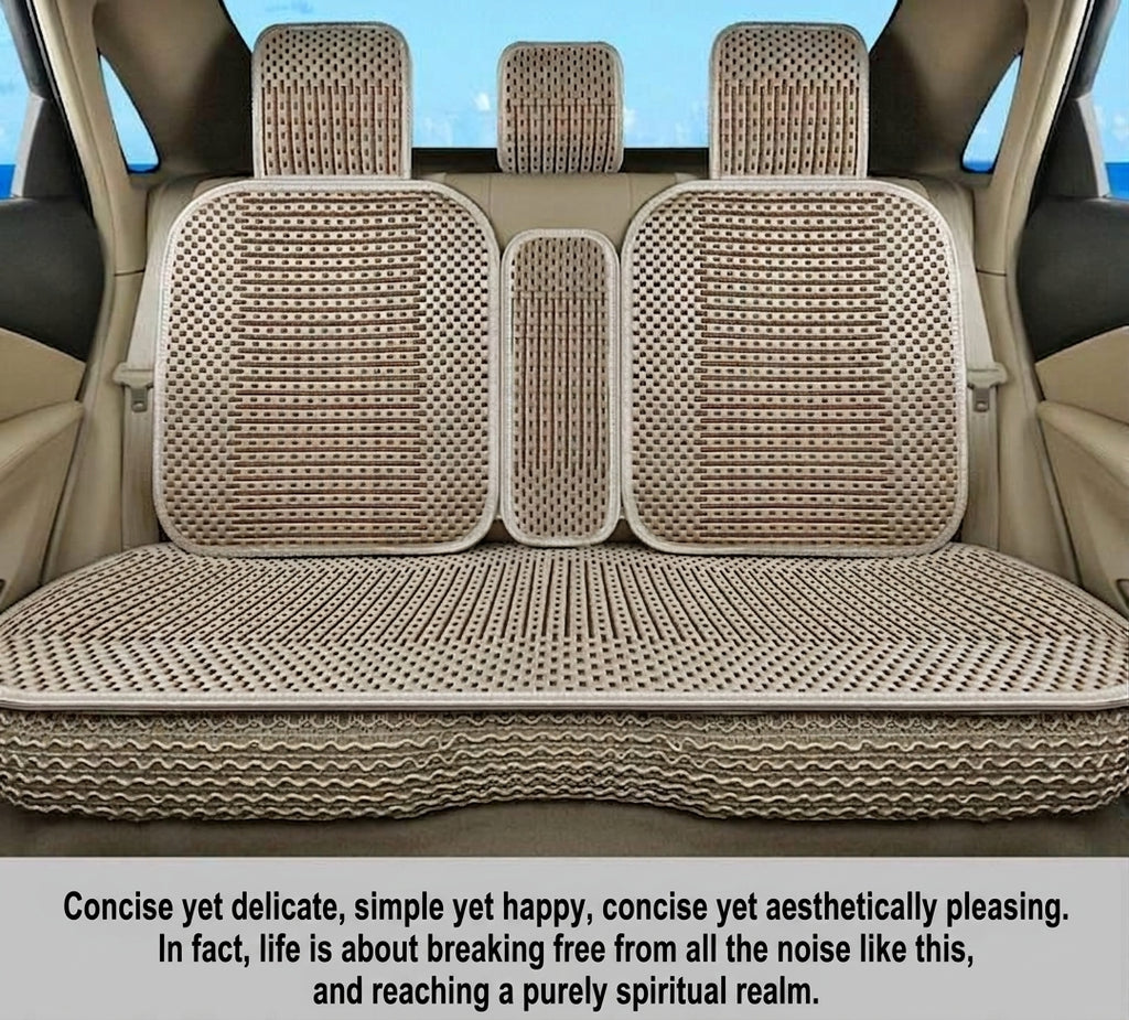 Summer Ice Silk car seat cushion, all-season universal breathable, summer-specific all-encompassing car seat cover, single-seat, five-seater, cross-border design