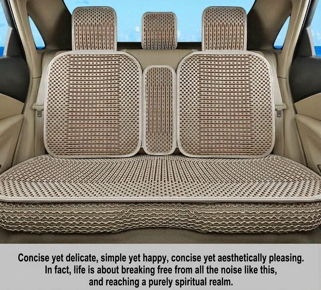 Summer Ice Silk car seat cushion, all-season universal breathable, summer-specific all-encompassing car seat cover, single-seat, five-seater, cross-border design