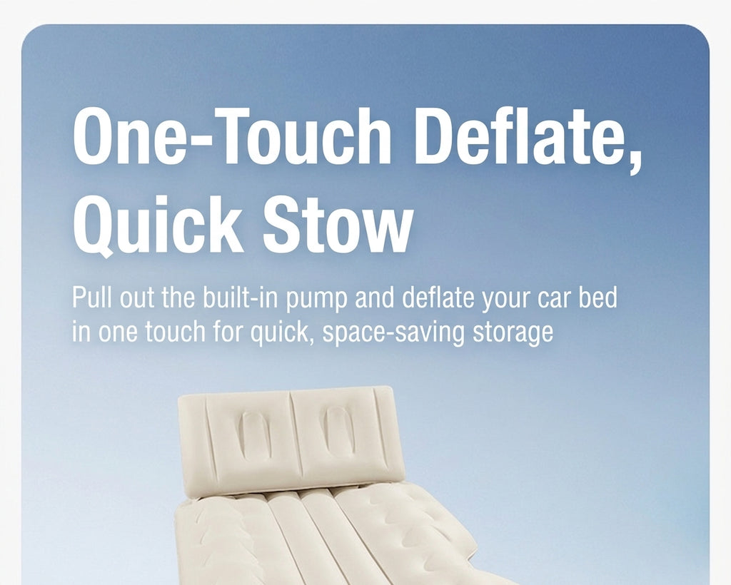 Car rear sleeping mat travel bed car air mat tram automatic charging and discharging portable electric belt leveling inflatable bed