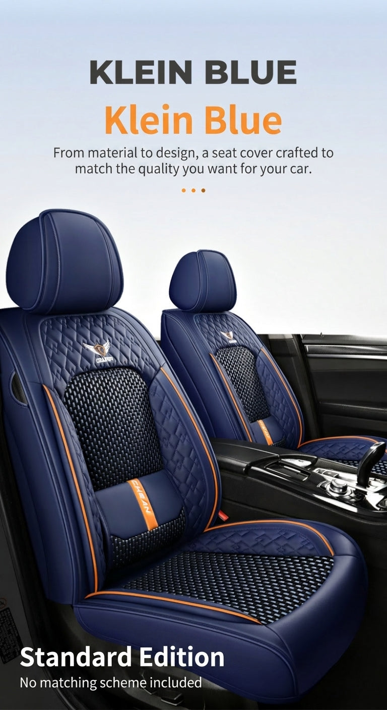 The 2025 new lumbar Napa leather ice silk car seat cushion is suitable for all seasons