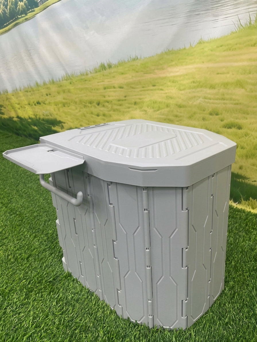 2026 New Widened and Raised Outdoor Folding Toilet Car Mobile Toilet Travel Camping Portable Toilet