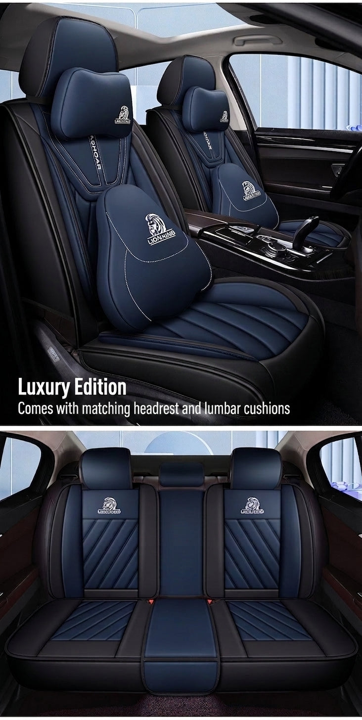 Universal four-season Nappa leather seat cover for car seat cushions, premium feel, anti-dirt, full coverage ventilation, breathable new seat cover