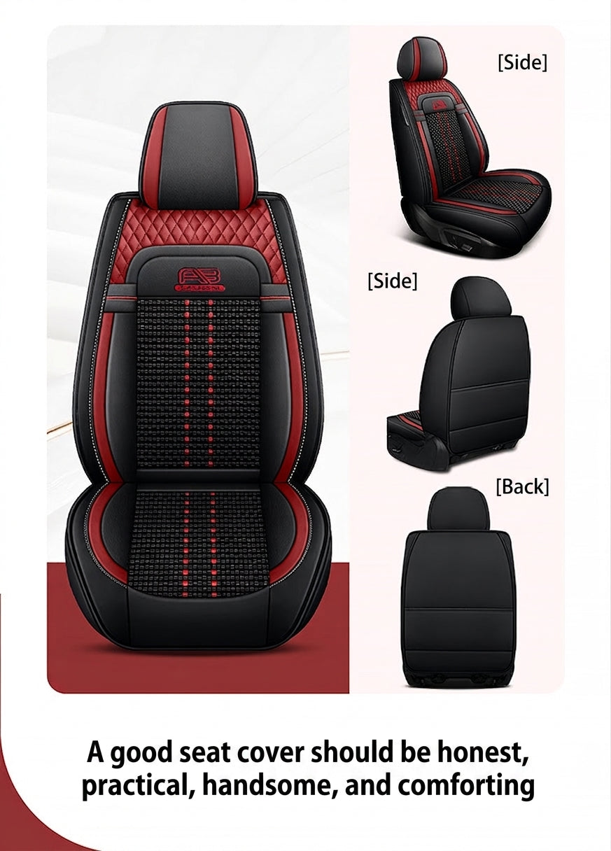 Car seat cushion new all-enclosed special seat cover four seasons universal leather seat cover summer ice silk cartoon seat cushion cover
