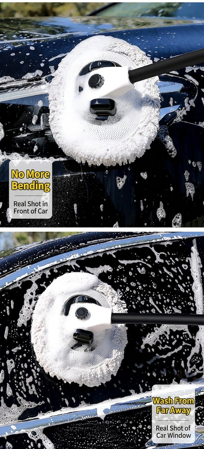 Car Wash Mop Retractable Long Handle Bending Bar Brush Car Brush Car Brush Car Wash Brush Soft Bristle Cleaning Tools Wholesale