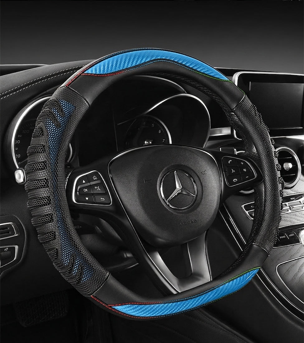 Four-season universal honeycomb sports handlebar covers, steering wheel covers, anti-slip modification covers, cross-border Douyin one-piece dropshipping