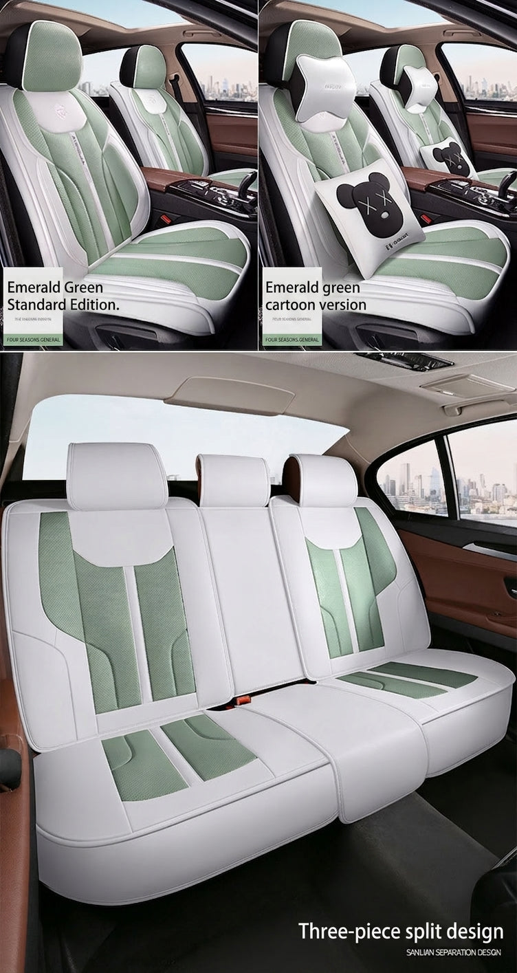 The new car seat cushion fully surrounds full pictorial cartoon cute four-season universal five-seat seat cover, directly supplied and shipped from the manufacturer
