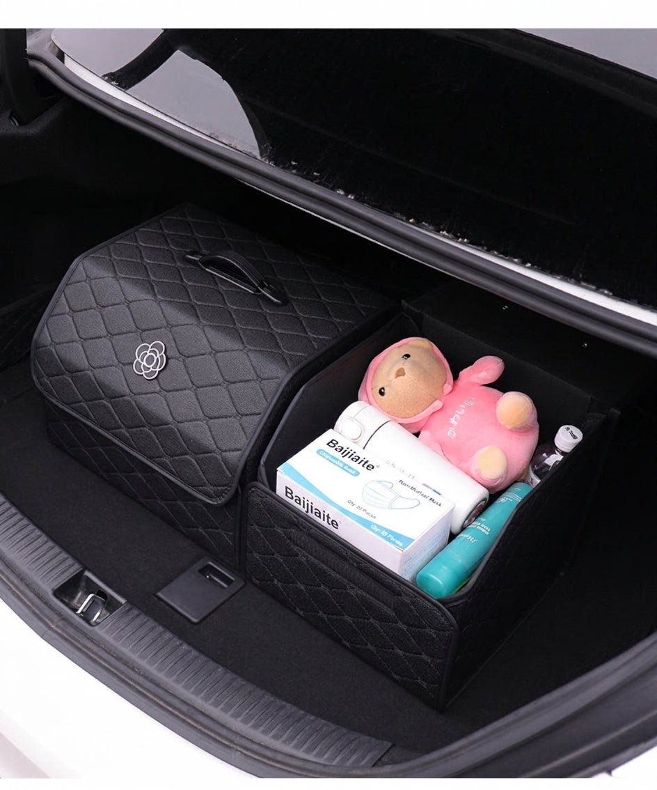 Car trunk storage box, car tail box, camellia car, good things, sorting storage box, multi-functional storage girl