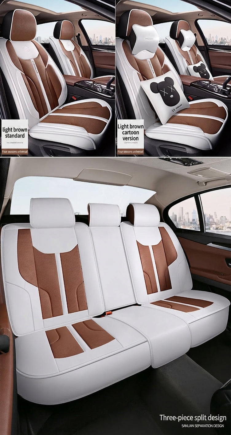 The new car seat cushion fully surrounds full pictorial cartoon cute four-season universal five-seat seat cover, directly supplied and shipped from the manufacturer