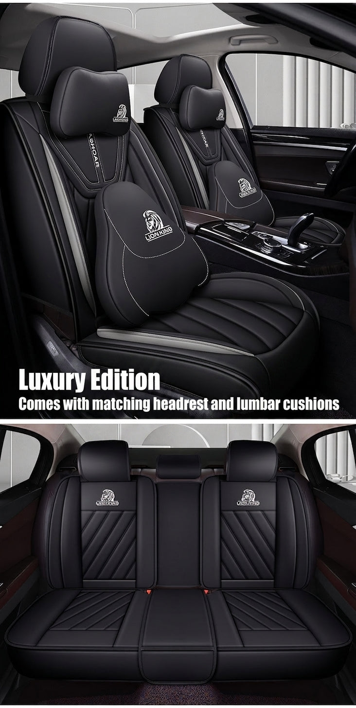 Universal four-season Nappa leather seat cover for car seat cushions, premium feel, anti-dirt, full coverage ventilation, breathable new seat cover