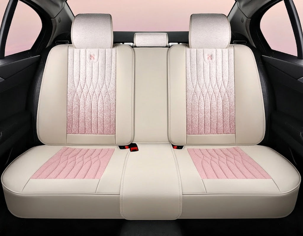 Car seat cushion linen fabric art all-inclusive all-season universal goddess seat cushion 2026 new model interior breathable seat cover wholesale