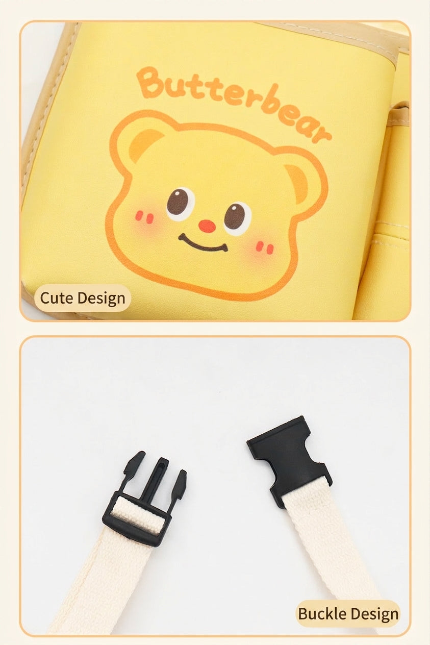 Car storage hanging bag, multifunctional creative cute car seat rear storage rack, tissue box inside car, trash bin