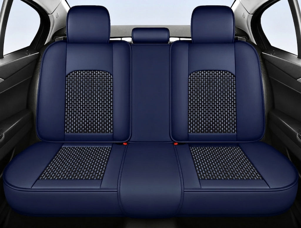 The 2025 new lumbar Napa leather ice silk car seat cushion is suitable for all seasons