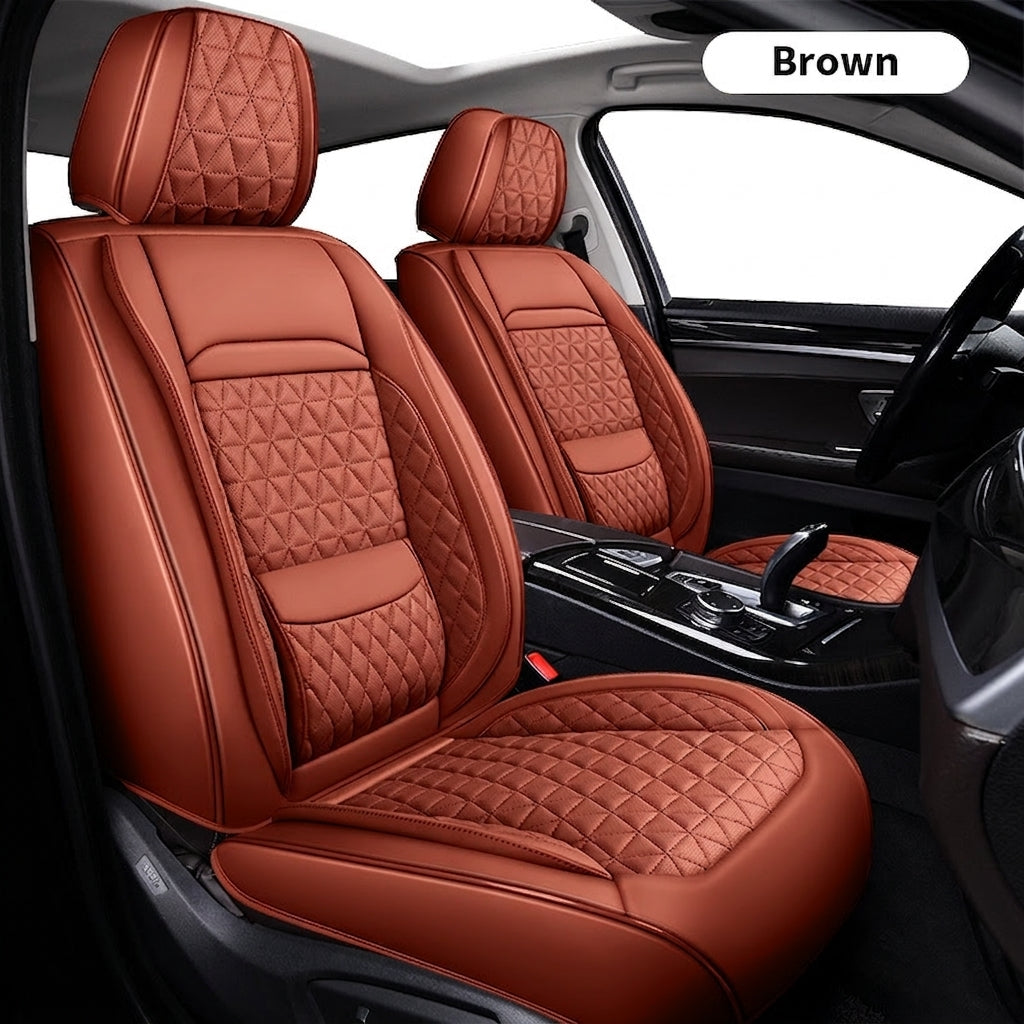 2025 new all-leather fixed lumbar wing Nappa leather car cushion all-season universal full-enveloping seat cover