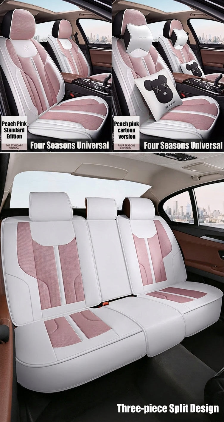 The new car seat cushion fully surrounds full pictorial cartoon cute four-season universal five-seat seat cover, directly supplied and shipped from the manufacturer