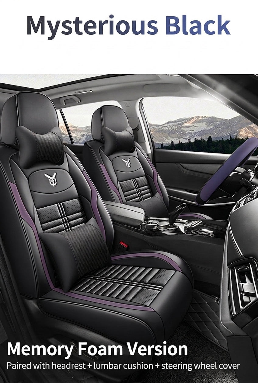 Cross-border car seat cushions with a light luxury, premium feel, all-around car seat cushions, all-season universal, simple, breathable, stain-resistant, and stain-resistant