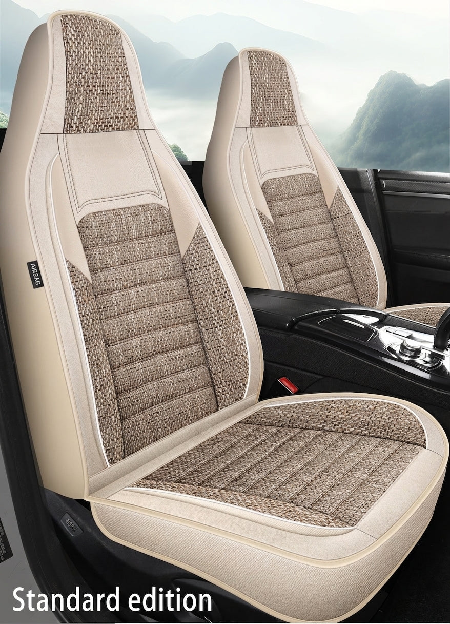25 years new linen split head car seat cushion four seasons universal seat cover original piece drop shipping cross-border wholesale