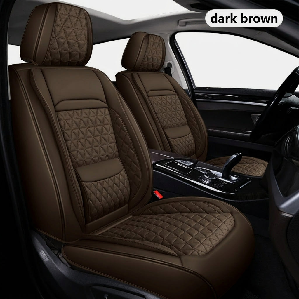 2025 new all-leather fixed lumbar wing Nappa leather car cushion all-season universal full-enveloping seat cover