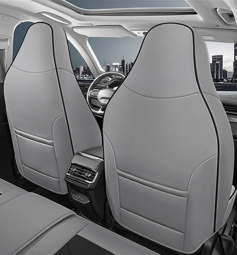 3D Nappa leather car full-coverage integrated headrest cover, all-season universal sports seat cover, leather seat cushion manufacturer wholesale