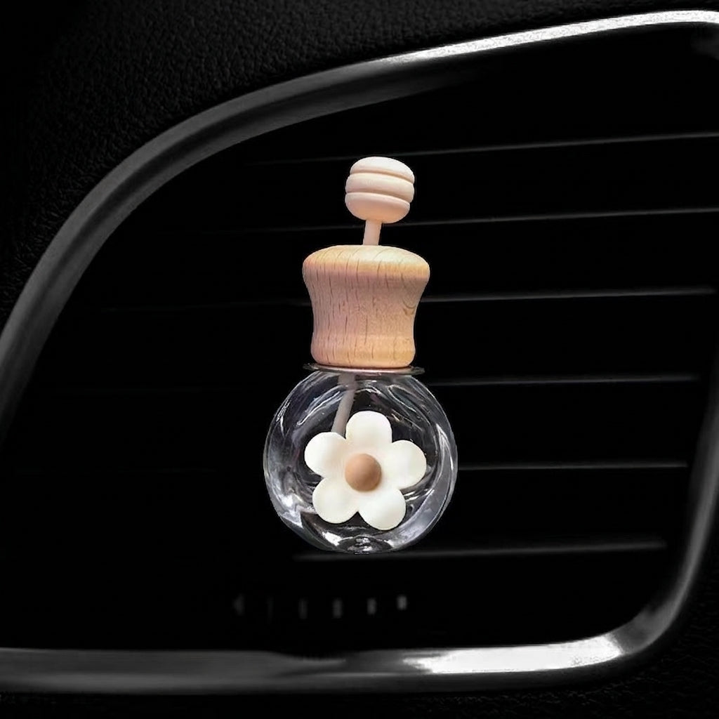 High-end car essential oil diffuser, car long-lasting light fragrance, car plant aromatherapy, air conditioning air outlet, empty bottle of perfume