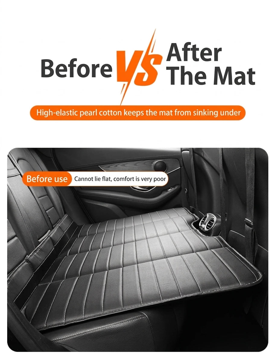 Car Rear Seat Leveling Mat Pad