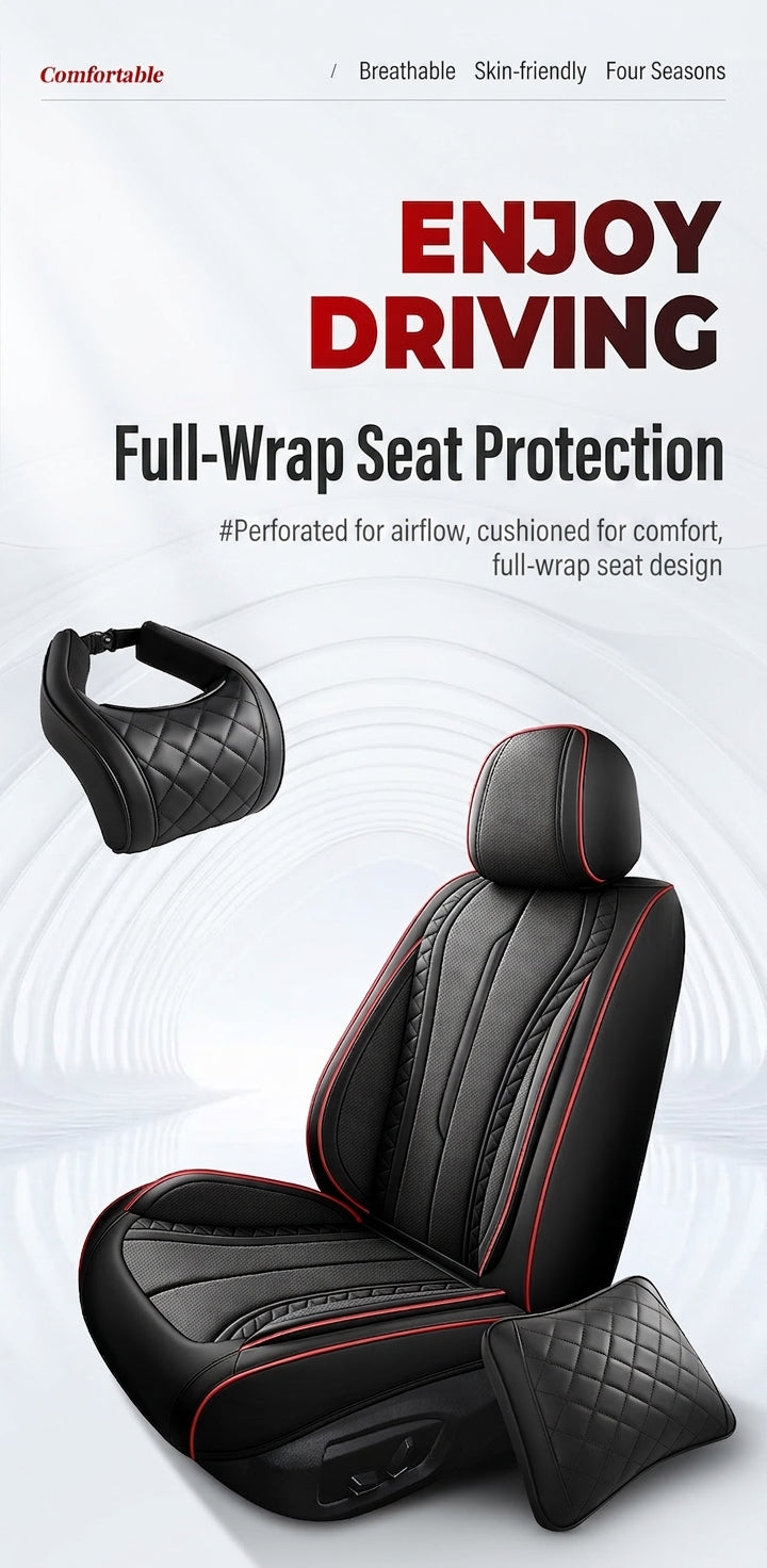 Cross-border car seat cushions, universal premium feel all-season car seat cushions, full-coverage car protection wholesale car seat cushions