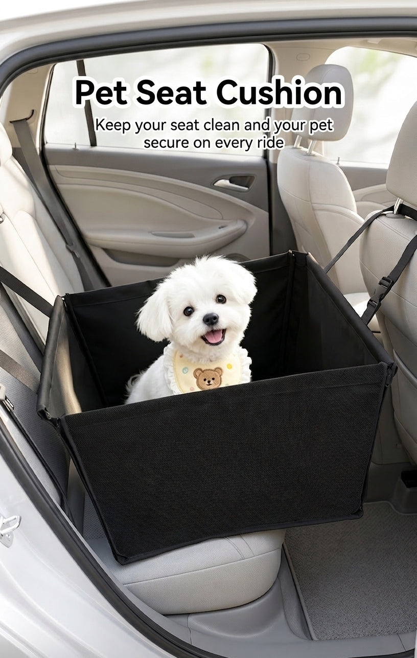 Cross-border best-selling car pet cushion: Oxford fabric for the car, rear seat waterproof and dirt-resistant, portable and foldable